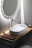 Isvea INFINITY OVAL keramické umyvadlo na desku, 55x36cm, bílá 10NF65055