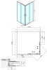 Polysan EASY čtvercová sprchová zástěna 800x800mm, čiré sklo EL5215
