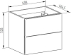 Mereo Aira, koupelnová skříňka 61 cm, Multidecor, Light Rock Hickory CN790SLRH1