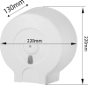 MARPLAST Zásobník na toaletní papír max. Ø 19cm, ABS, bílá 693