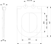 Sapho BRILLA WC sedátko, SLIM, Soft Close, latte mat 100787-114