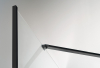 Polysan ZOOM LINE BLACK čtvrtkruhová sprchová zástěna 900x900mm, čiré sklo, pravá ZL2615BR