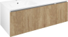 Sapho LOREA skříňka s umyvadlem 121x46x51, 5cm (90+30cm), levá, dub alabama/bílá mat LE090-2231-L-02