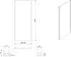 Aqualine AMADEO obdélníkový sprchový kout 1000x800 mm, L/P varianta, sklo Brick BTS100BTP80