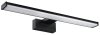 Sapho CHICAGO LED svítidlo, 400x120mm, 8W, 230V, IP44, plast, černá mat AU468
