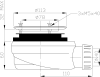 Gelco GELCO vaničkový sifon, průměr 90mm, DN40, nízký, pro vaničky s krytem PB90EXN MINUS