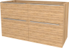 Mereo Mailo, koupelnová skříňka 121 cm, chrom madlo, Multidecor, Ořech Pacifik přírodní CN593SOPP2