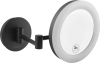 Sapho Kosmetické zrcátko s LED osvětlením, kulaté, černá mat MW855