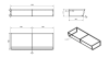 Sapho SKA konzole pod umyvadlo/desku 1200x200x460mm, černá mat SKA204