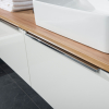 Mereo Mailo, koupelnová skříňka 121 cm, antracit, chrom madlo CN538S