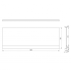 Polysan PLAIN NIKA panel 160x59cm 72505