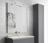 Aqualine VERONICA LED svítidlo, 6 W, 300x30x115 mm, IP44, chrom E26891CI