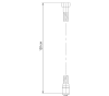 Sapho SOFTFLEX plastová sprchová hadice, 120cm, gun metal 1208-10GM