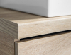 Aqualine VEGA deska pod umyvadlo 72, 5x45cm, dub platin VG775