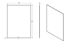 Sapho ACCORD zrcadlo s fazetou 50x70cm, CU free MF436