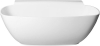 Polysan NIGRA volně stojící vana litý mramor 158x80x45cm, bílá 82511
