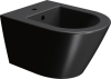GSI KUBE X bidet závěsný 36x50cm, černá mat 9464126