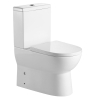Aqualine JALTA WC kombi, Rimless, spodní/zadní odpad, bílá PB103RW