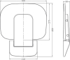 Mereo Sedátko do sprchy, duroplast, černé CSS121B