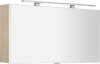 Sapho CLOE galerka s LED osvětlením 100x50x18cm, jilm bardini CE100-0013