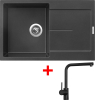 Granitový dřez Sinks ULTIMA 790 Metalblack + Elka černá matná G12374
