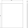 Aqualine Zrcadlo s broušenou hranou 60x70cm, CU free 22469