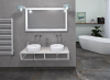 Sapho SKA deska Rockstone 906x463mm, bílá mat SKA900-0101