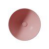 GSI PURA keramické umyvadlo na desku vysoké, průměr 42cm, blush mat 885224