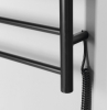 Sapho REDONDO elektrický sušák ručníků, kulatý, 630x1160 mm, 130 W, černá ER230BV