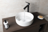 Isvea ION keramické umyvadlo na desku, průměr 36cm, bílá 10NF66036