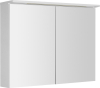 Aqualine KAWA STRIP galerka s LED osvětlením 90x70x22cm, bílá WGL90S