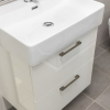 Mereo Leny, koupelnová skříňka s keramickým umyvadlem 60 cm, bíla, nové madlo CN811N