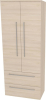 Mereo Bino, koupelnová skříňka vysoká 163 cm, dvojitá, Multidecor, Javor Hard šampaňský CN699JHS2