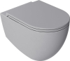 Isvea INFINITY WC sedátko, SLIM, Soft Close, Easy Take, stone grey 40KF0547I-S