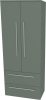 Mereo Bino, koupelnová skříňka vysoká 163 cm, dvojitá, Multidecor, Zelená Verde CN699ZEV1