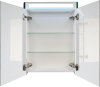 Mereo Siena, koupelnová galerka 64 cm, zrcadlová skříňka, černá mat CN446GA