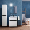 Mereo Mailo, koupelnová skříňka 81 cm, černé madlo, Multidecor, Arktická bílá CN591SBBIAA