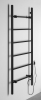 Sapho BARBO elektrický sušák ručníků, hranatý, 600x1600mm, 160 W, černá mat BB906