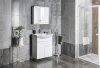 Aqualine ZOJA/KERAMIA FRESH galerka s LED osvětlením, 60x60x14cm, pravá, bílá 45022