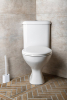 Aqualine CLIFTON rohové WC kombi, dvojtlačítko 3/6l, zadní/spodní odpad, bílá FS1PK
