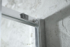 Aqualine ARLETA čtvrtkruhová sprchová zástěna 800x800mm, čiré sklo HLS800Y