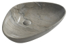 Sapho DALMA keramické umyvadlo na desku, 58, 5x39 cm, grigio MM213