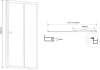 Aqualine AMADEO obdélníkový sprchový kout 1200x900 mm, L/P varianta, sklo Brick BTS120BTP90