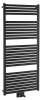 Aqualine TONDI otopné těleso rovné 600x1330 mm, středové připojení, černá mat DT486T