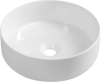 Isvea INFINITY ROUND keramické umyvadlo na desku, průměr 36cm, bílá 10NF65036