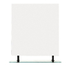 Sapho WEGA zrcadlo s policí 80x80cm, černá mat 60092-8B