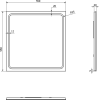 Sapho GEMINI zrcadlo s LED osvětlením 55x55cm GM055