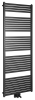 Aqualine TONDI otopné těleso rovné 600x1690 mm, středové připojení, černá mat DT496T
