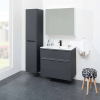 Mereo Mailo, koupelnová skříňka 81 cm, chrom madlo, Multidecor, Beton tmavě šedý CN591SBET2