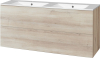 Mereo Aira, koupelnová skříňka s keramickým umyvadlem 121 cm, dub Kronberg CN723